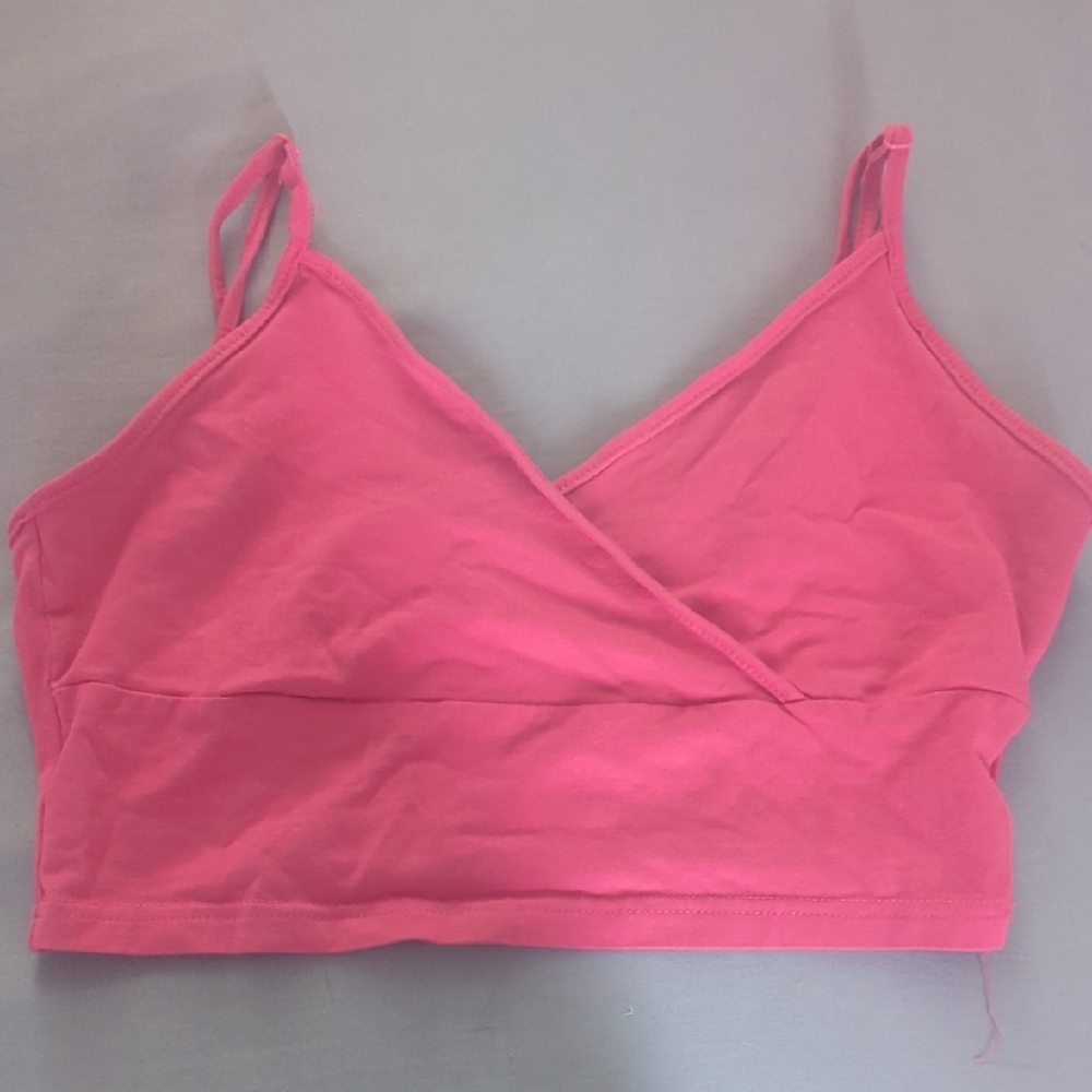 Hot Pink Cropped Party Tank Top